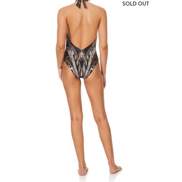 Camilla plunge v gathered halter one piece Lady stardust. S NWT - Picture 4 of 7